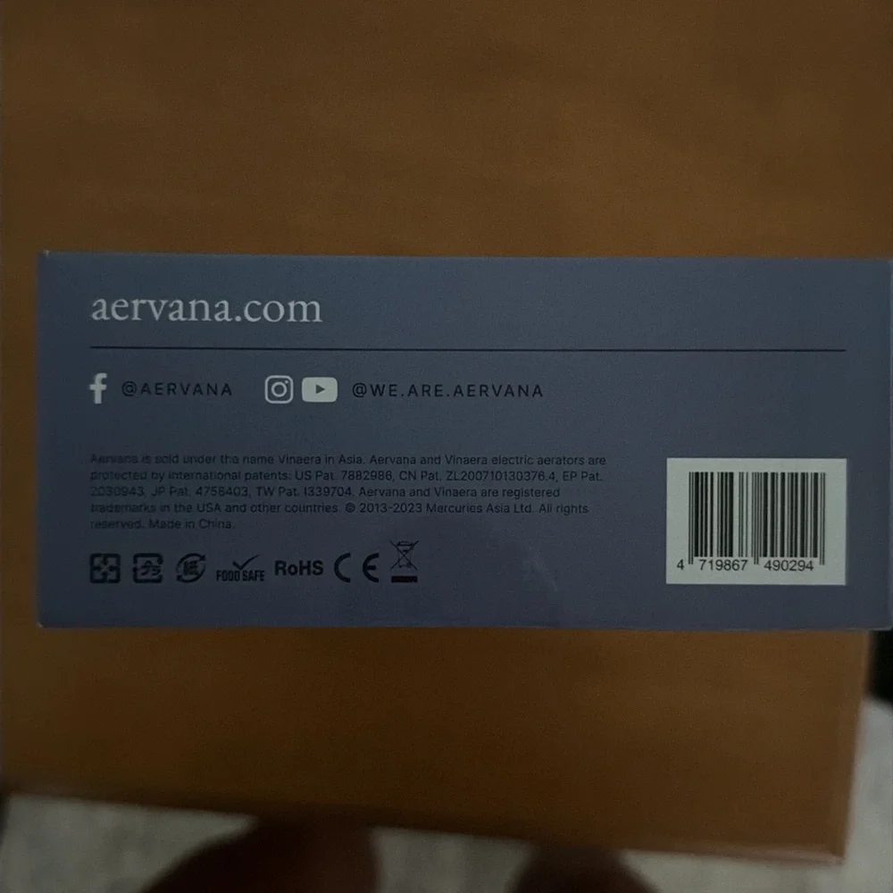 Aervana One-Touch Electric Wine Aerator & Dispenser